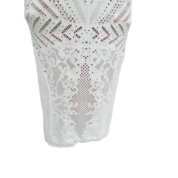 Nwt INTIMATELY FREE PEOPLE Lace Ivory Nude Body-con Mini size medium large - Picture 8 of 11